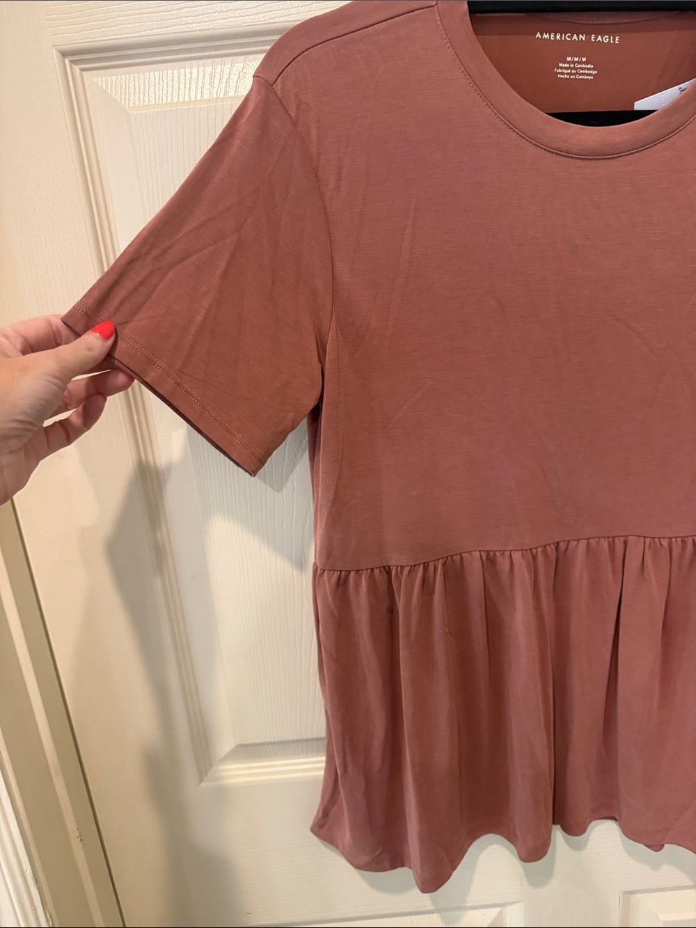 American Eagle NWT babydoll swing top, medium - Picture 4 of 7